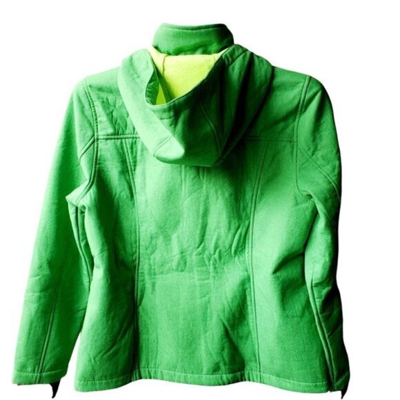 NORTHERN Reflections Green Hooded Fleece Lined Zip Up Women's Jacket. Size M - Picture 2 of 8
